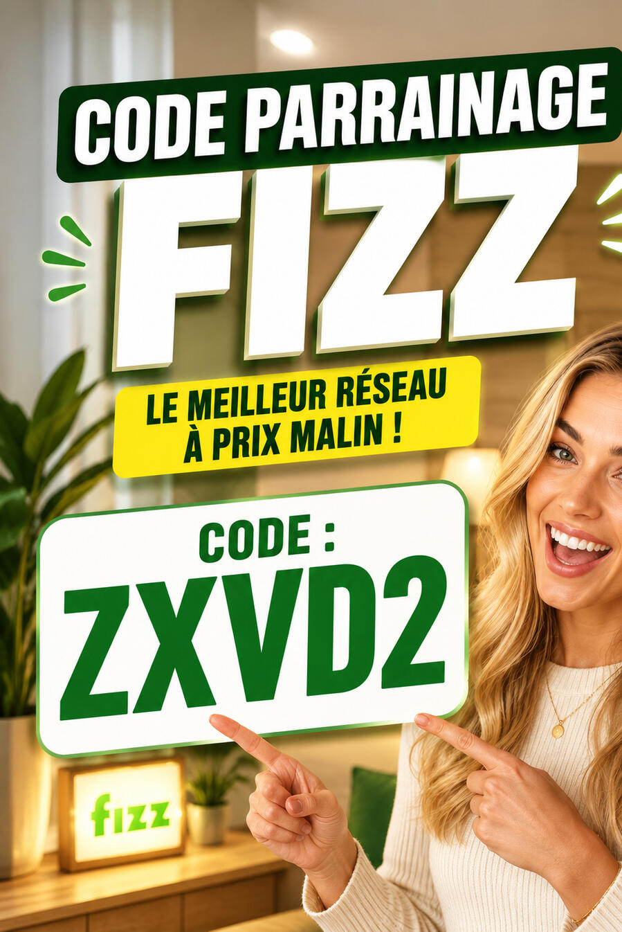Code de référence Fizz 🔥ZXVD2🔥 Code de référence Fizz 2026 ZXVD2 - 25 dollars de rabais à l'activation
